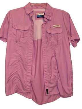 Magellan Outdoors Women’s Short Sleeve Button-Down Shirt - Lavender